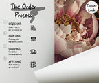 Dark Botanical Wallpaper Mural – Moody Vintage Floral Wall Art - View 5