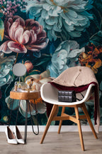 Floral Wallpaper Peel and Stick : Bold Peony Wall Mural - View 4