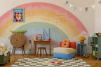 Rainbow Nursery Wallpaper, Kids Room Peel and Stick Wall Art - View 4
