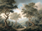 Nature Landscape Peel and Stick Wallpaper, Vintage Forest Scenic Wall Mural - View 6