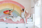 Rainbow Nursery Wallpaper, Kids Room Peel and Stick Wall Art