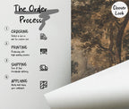 Antique Woodland Landscape Wallpaper, Rustic ScenicPeel and Stick Wall Mural - View 6