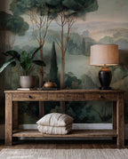 Woodland Forest Peel and Stick Wallpaper, Serene Forest Landscape Wal Mural - View 3