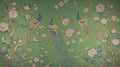 Peacock Chinoiserie Wallpaper: Vintage Floral Green Wall Mural