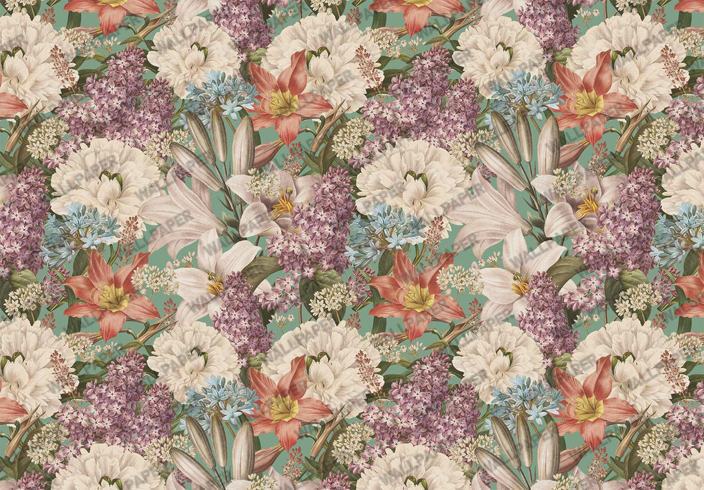 Large Floral Peel & Stick Wallpaper: Bold Peony Wall Mural - View 6