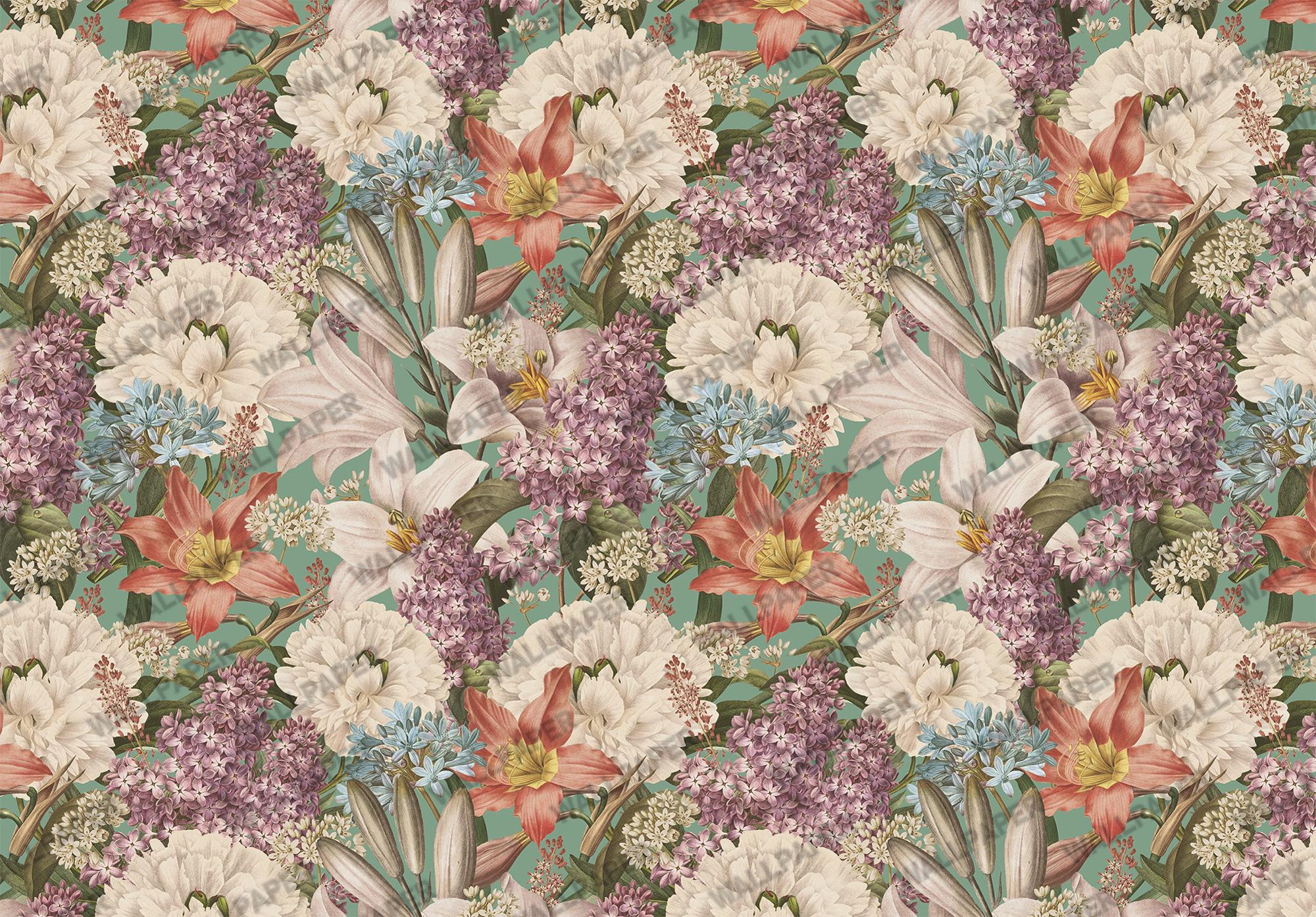 Large Floral Peel & Stick Wallpaper: Bold Peony Wall Mural - View 6