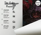 Dark Floral Botanical Wallpaper: Moody Flowers Peel and Stick Wall Mural - View 6