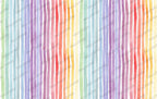 Pastel Rainbow Watercolor Stripes Wallpaper: Nursery Wall Mural, Peel and Stick - View 5