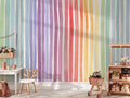 Pastel Rainbow Watercolor Stripes Wallpaper: Nursery Wall Mural, Peel and Stick