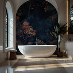 Moody Floral Forest Wallpaper – Dark Botanical Wall Mural, Peel & Stick - View 6