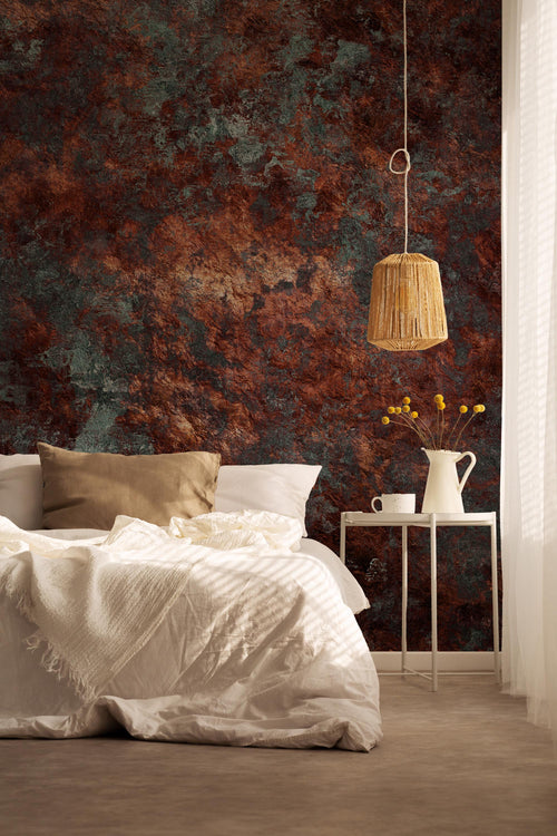 Rustic Copper Peel and Stick Wallpaper, Texture Wall Mural