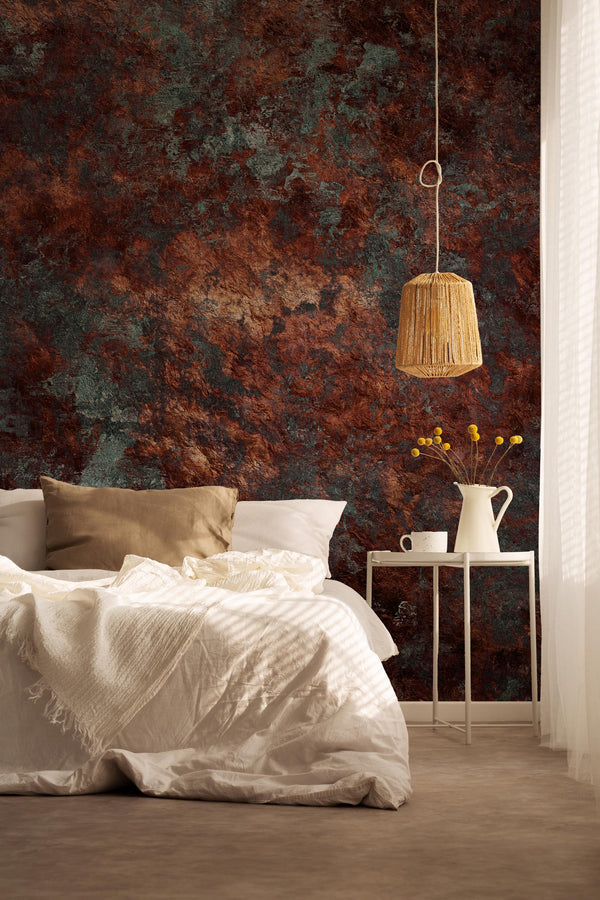 Rustic Copper Peel and Stick Wallpaper, Texture Wall Mural