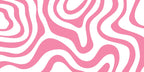 Pink Retro Geometric Wallpaper: Pink Color Peel and Stick Wall Mural - View 6