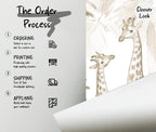 Brown & Ivory Safari Wallpaper Peel and Stick, Kids Room Decor - View 5