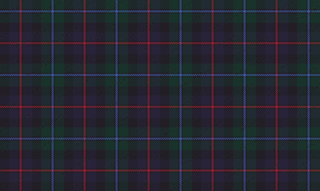 Dark Green Navy Tartan Plaid Wallpaper; Peel and Stick Wall Mural - View 6