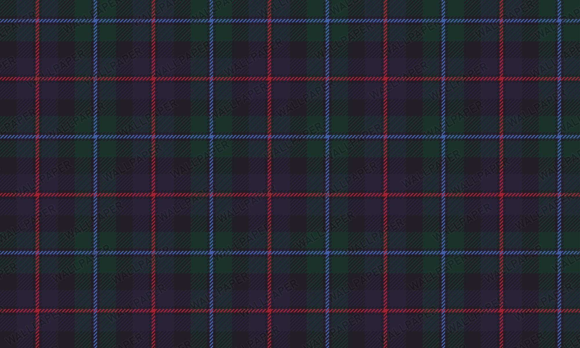 Dark Green Navy Tartan Plaid Wallpaper; Peel and Stick Wall Mural - View 6