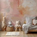 Blush Pink Wallpaper: Textured Peel and Stick Wall Mural