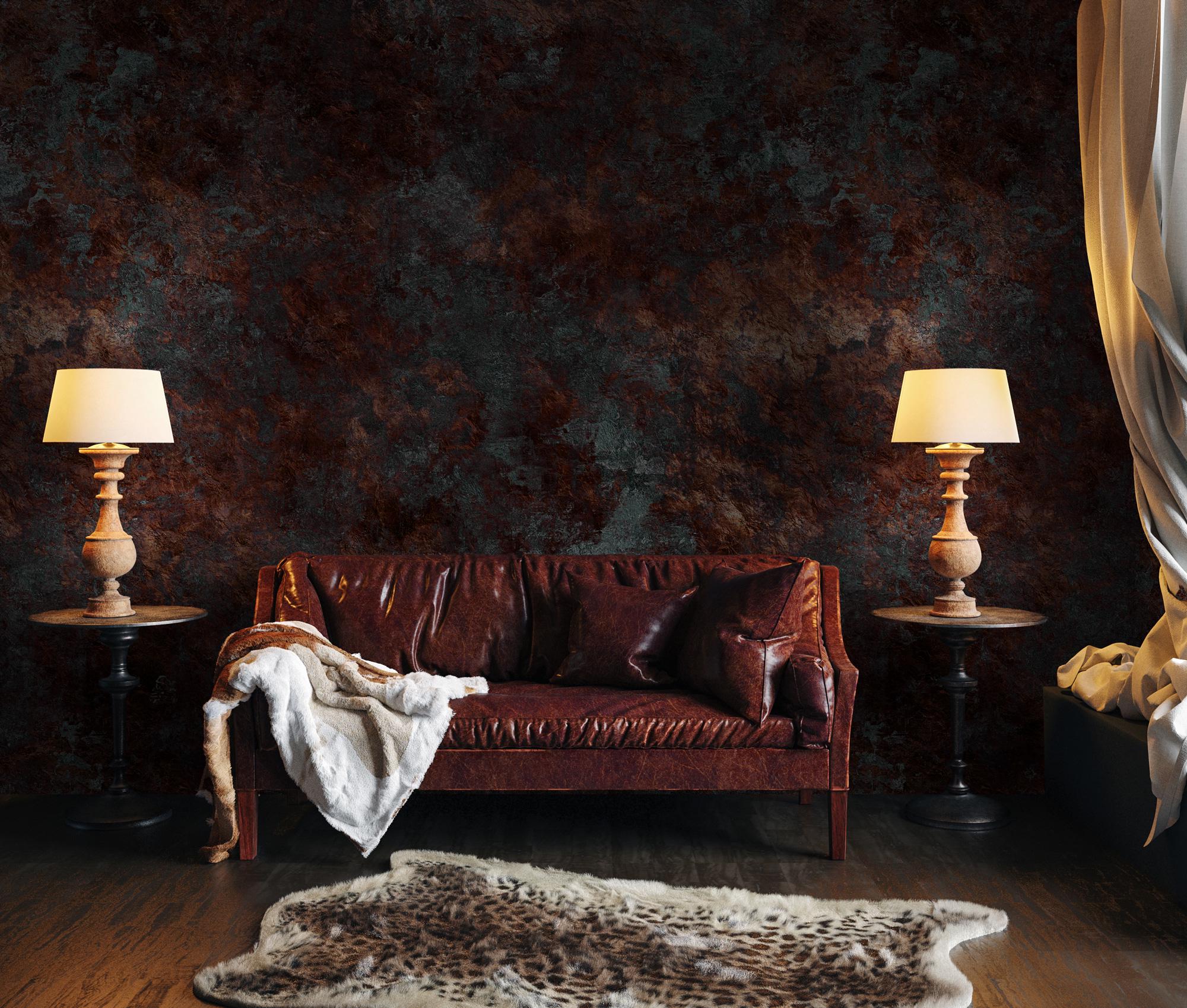 Rustic Copper Peel and Stick Wallpaper, Texture Wall Mural - View 4