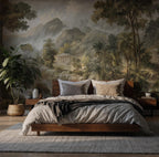 Romantic Classical Landscape Wallpaper: Peel and Stick Wall Mural - View 2