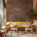 Brown Concrete Texture Wallpaper: Industrial Peel and Stick Wall Mural - View 3