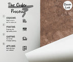 Brown Concrete Texture Wallpaper: Industrial Peel and Stick Wall Mural - View 5