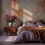 Blush Pink Wallpaper: Textured Peel and Stick Wall Mural - View 4