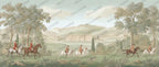 Vintage English Countryside Equestrian Landscape Wallpaper: Peel and Stick Wall Mural - View 6