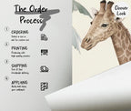 Safari Animals Nursery Wallpaper: Jungle Peel and Stick Wall Mural - View 5