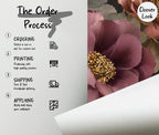 Vintage Dark Floral Peony Wallpaper: Peel and Stick Wall Mural - View 5