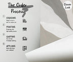 Neutral Abstract Modern Wallpaper: Peel and Stick Wall Mural - View 5