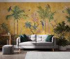 Tropical Jungle Animals Wallpaper: Peel and Stick Wall Mural