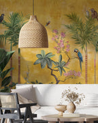 Tropical Jungle Animals Wallpaper: Peel and Stick Wall Mural - View 7