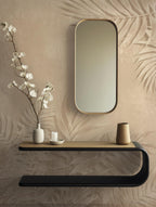 Beige Tropical Leaf Wallpaper: Peel and Stick Wall Mural - View 4