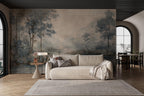 Serene Lake Landscape Wallpaper: Peel and Stick Wall Mural - View 3