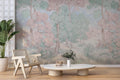 Pastel Woodland Landscape Wallpaper: Peel and Stick Wall Mural