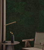 Emerald Green Concrete Texture Wallpaper: Peel and Stick Wall Mural - View 4