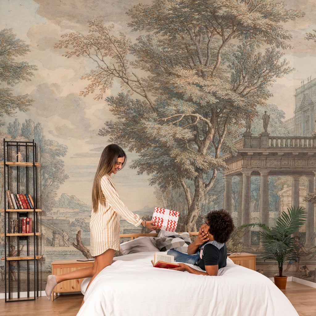 Scenic Landscape Wallpaper Mural: Textured or Peel and Stick