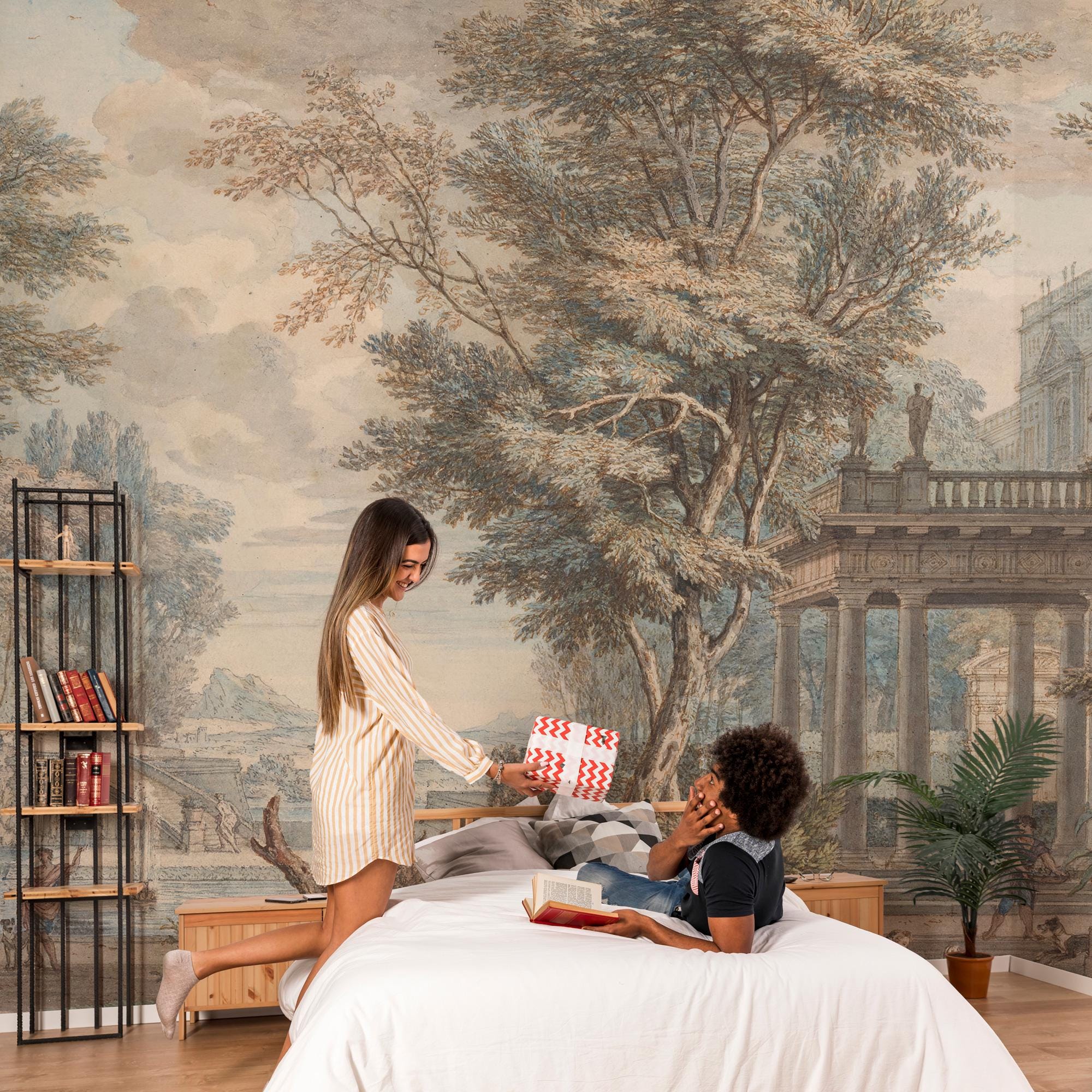 Scenic Landscape Wallpaper Mural: Textured or Peel and Stick