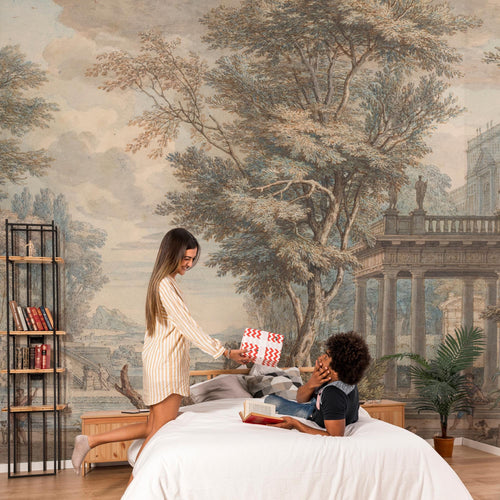 Scenic Landscape Wallpaper Mural: Textured or Peel and Stick