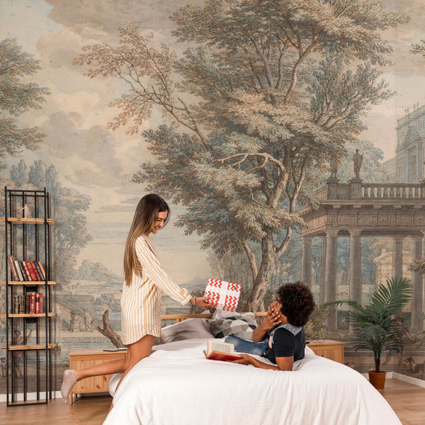 Scenic Landscape Wallpaper Mural: Textured or Peel and Stick