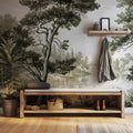 Vintage Forest Peel and Stick Wallpaper, Scenic Landscape Wall Mural, Nature Removable Wallpaper