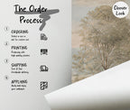 Vintage Landscape Wallpaper - French Countryside Wall Mural - Custom Size Wallpaper - View 6