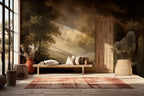 Vintage Forest Peel and Stick Wallpaper, Scenic Nature Wall Mural, Woodland Removable Wallpaper - View 3