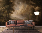 Vintage Forest Peel and Stick Wallpaper, Scenic Nature Wall Mural, Woodland Removable Wallpaper - View 4