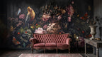Dutch Master Floral Wallpaper - Moody Botanical Wall Mural - Dark Academia Home Decor - Custom Size - View 4