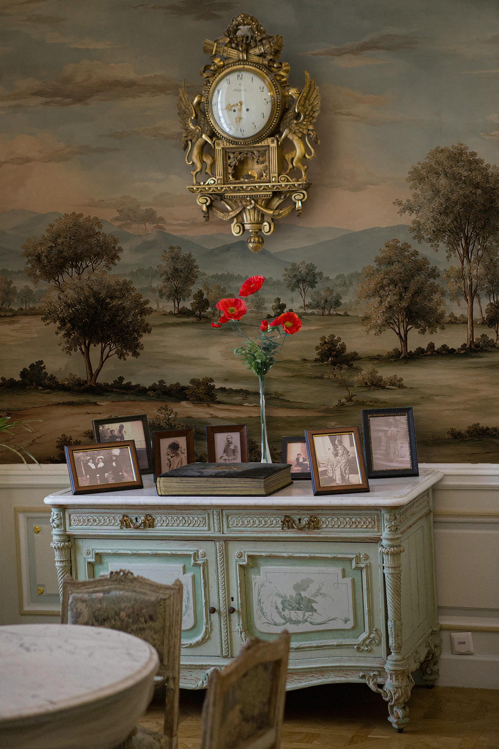 Pastoral Landscape Wallpaper-Countryside Wall Mural-Custom Size Wallpaper - View 5