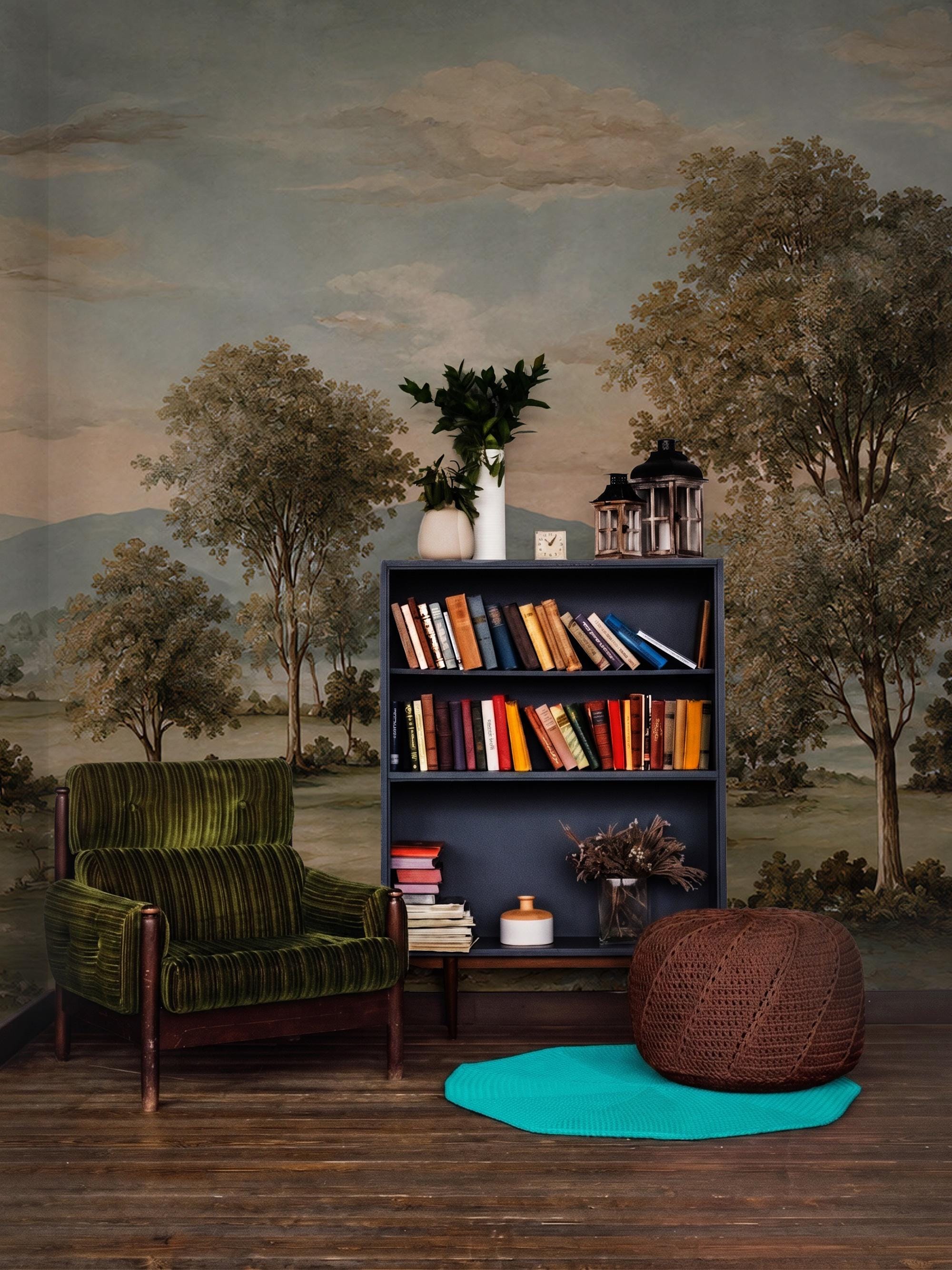 Pastoral Landscape Wallpaper-Countryside Wall Mural-Custom Size Wallpaper - View 4