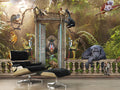 Jungle Zoo Gate Wallpaper : Mandrill Monkey Tropical 3D Mural