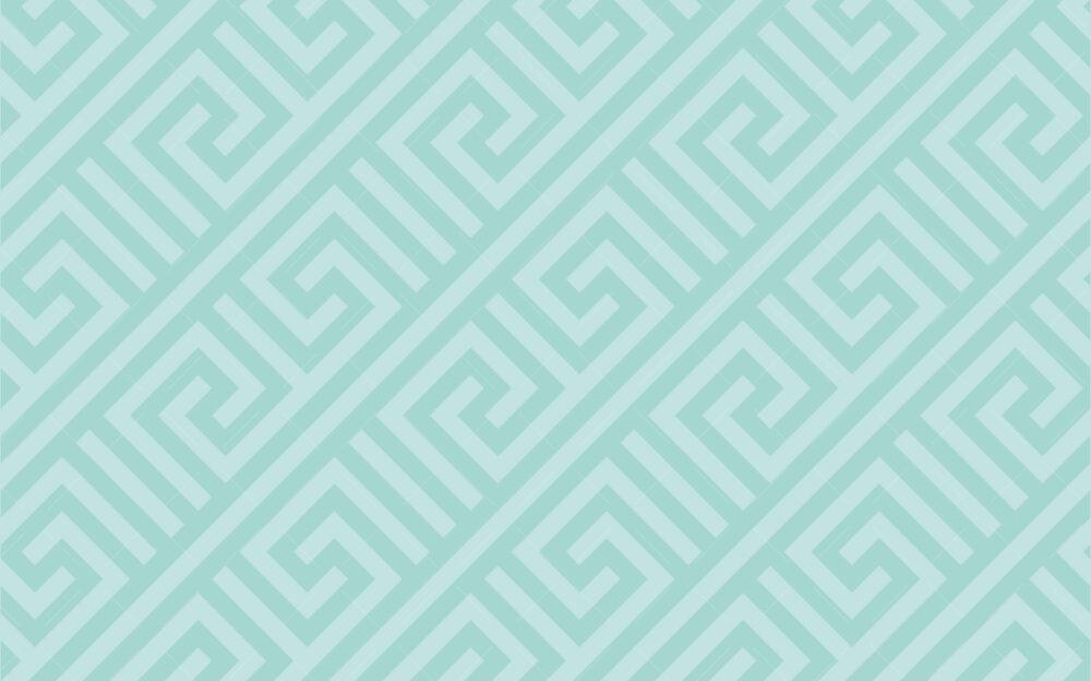 Greek Key Wallpaper : Black And Gold Meander Pattern - View 3
