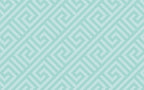 Mint Greek Key Wallpaper : Geometric Maze Pattern - flat design